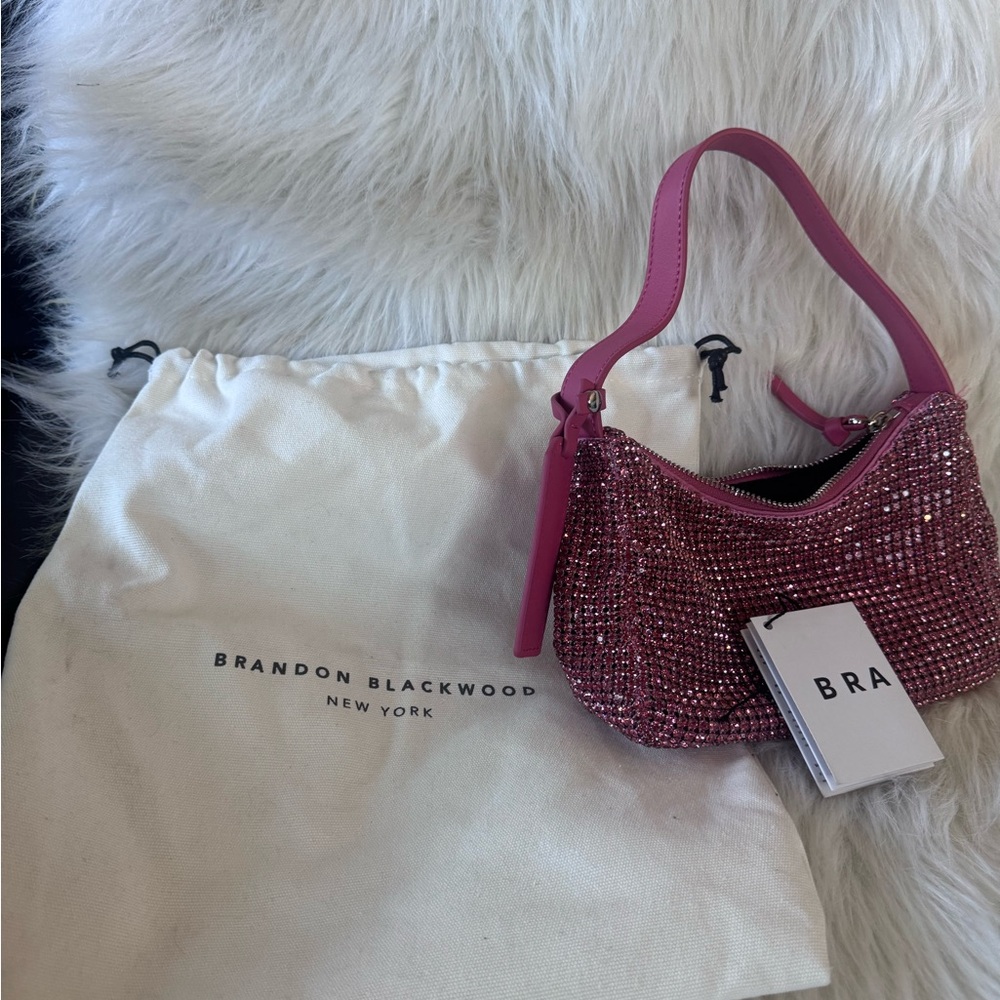 Brandon Blackwood Syl Shoulder Bag w/ Pink Bling - Picture 5 of 6